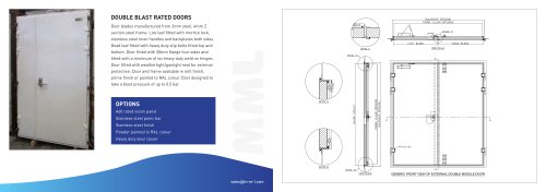 H60/H120 Blast Fire Door